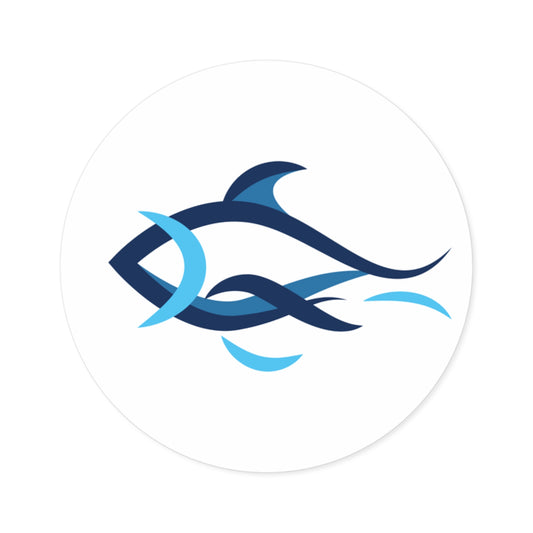 FinQuest Round Sticker